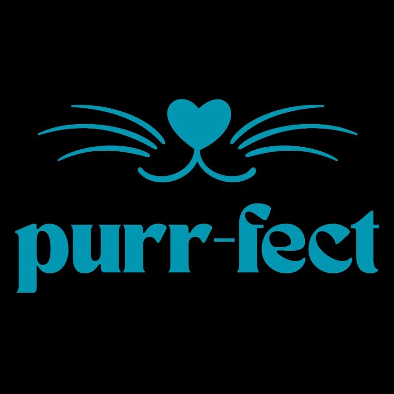 Purr-Fect / Katzen T Shirt mit süßen Schnurrharren