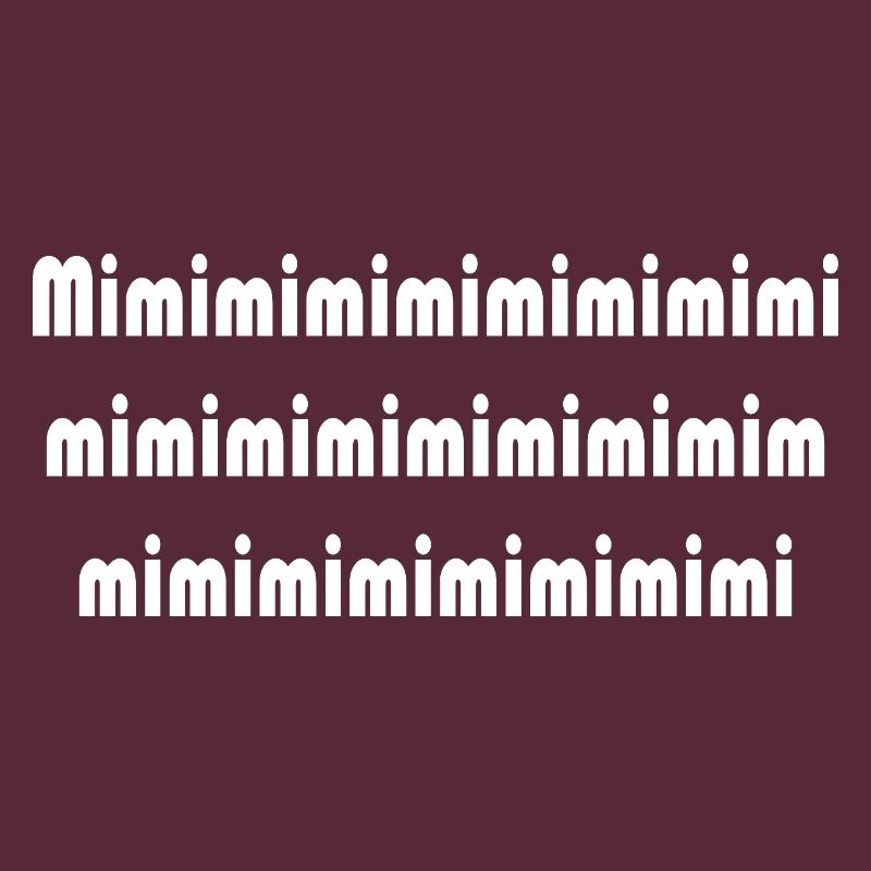 Mimi Typografie Muster Pattern
