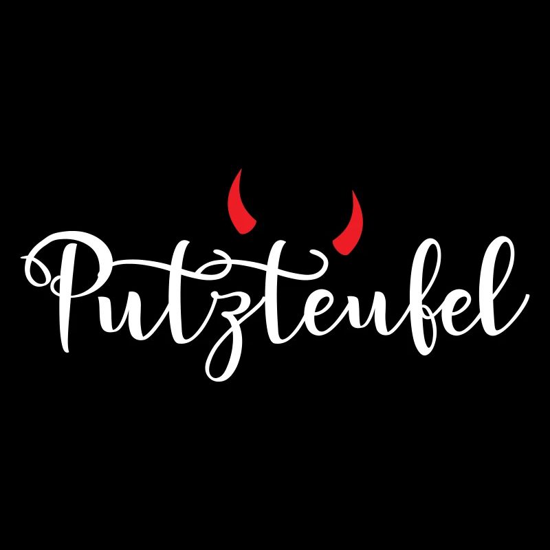 Putzteufel Putzfrau Putzmann sauber Teufel Hörner