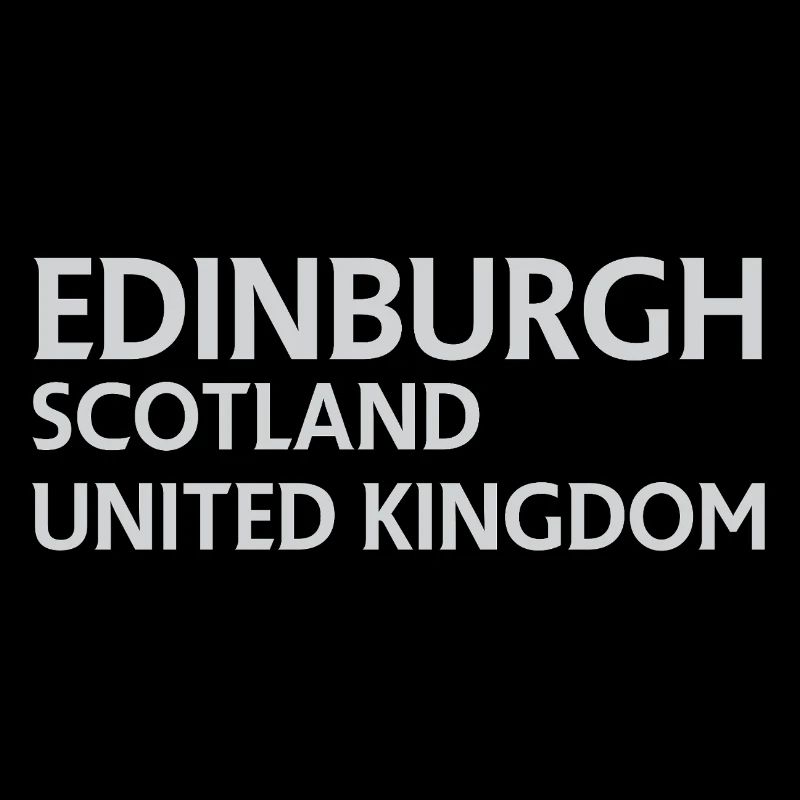 Édimbourg – Écosse Textdesign