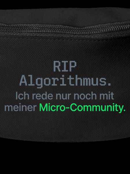 RIP Algorithmus Shirt für Micro-Community