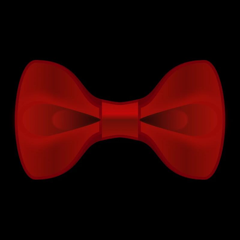 Plain Red Bow Tie