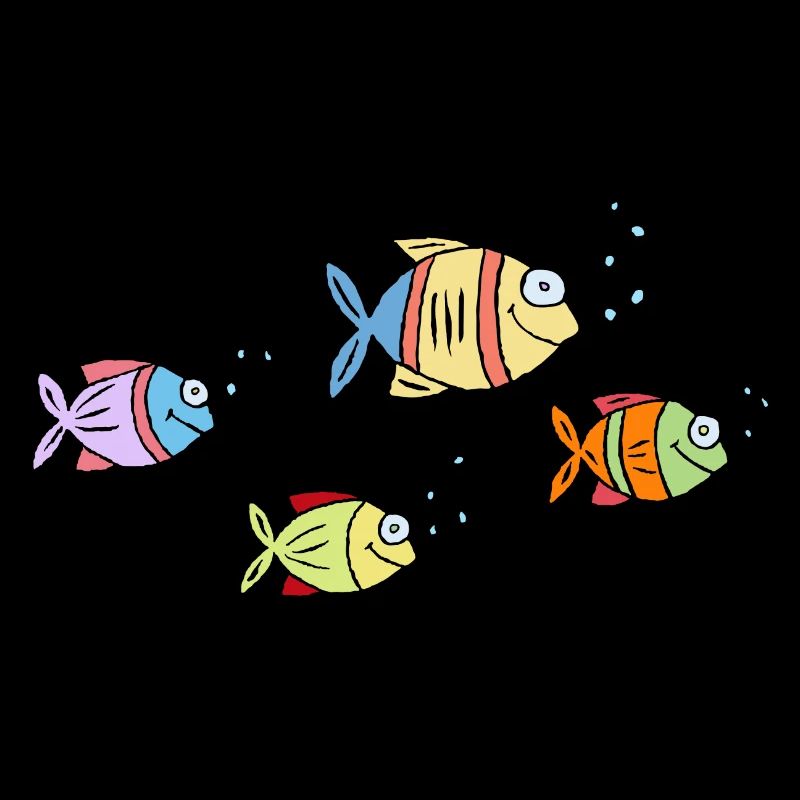 coloré poisson eau mer graffiti dessin d’enfants