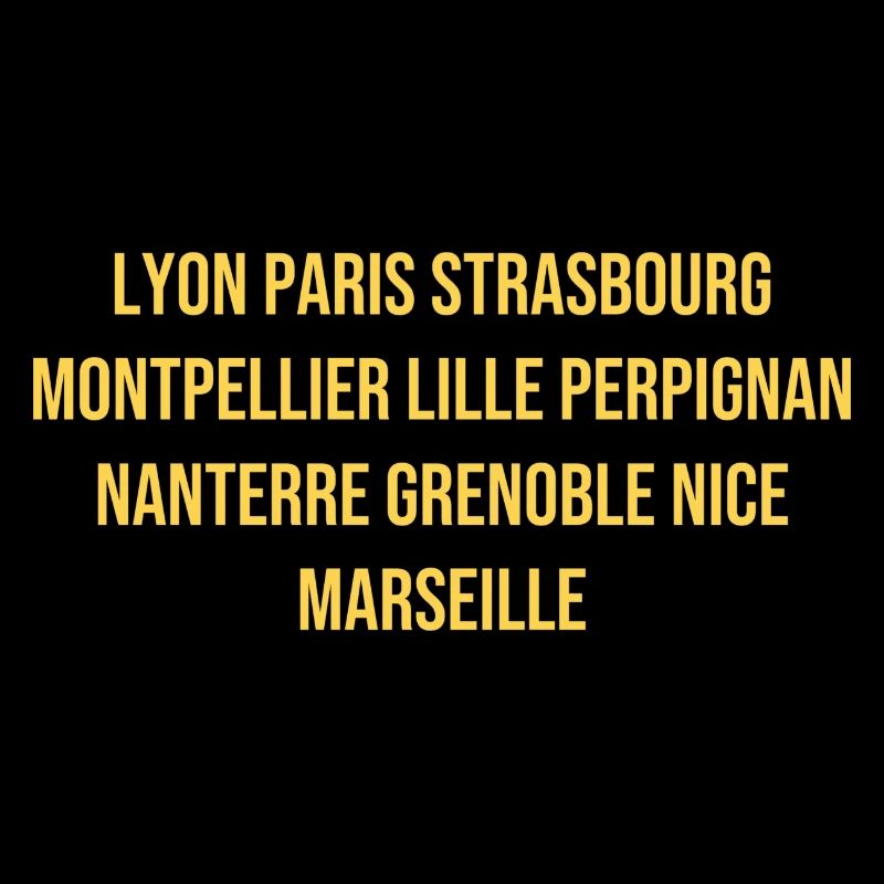 French Cities Souvenir