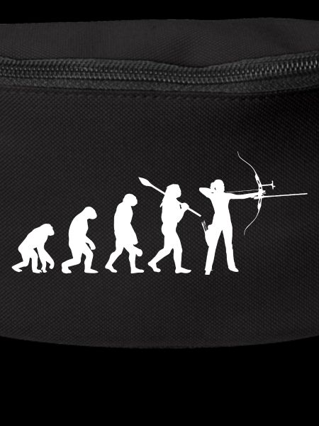 Evolution der Bogenschießfrau Bogenjägerin Sportgeschenk