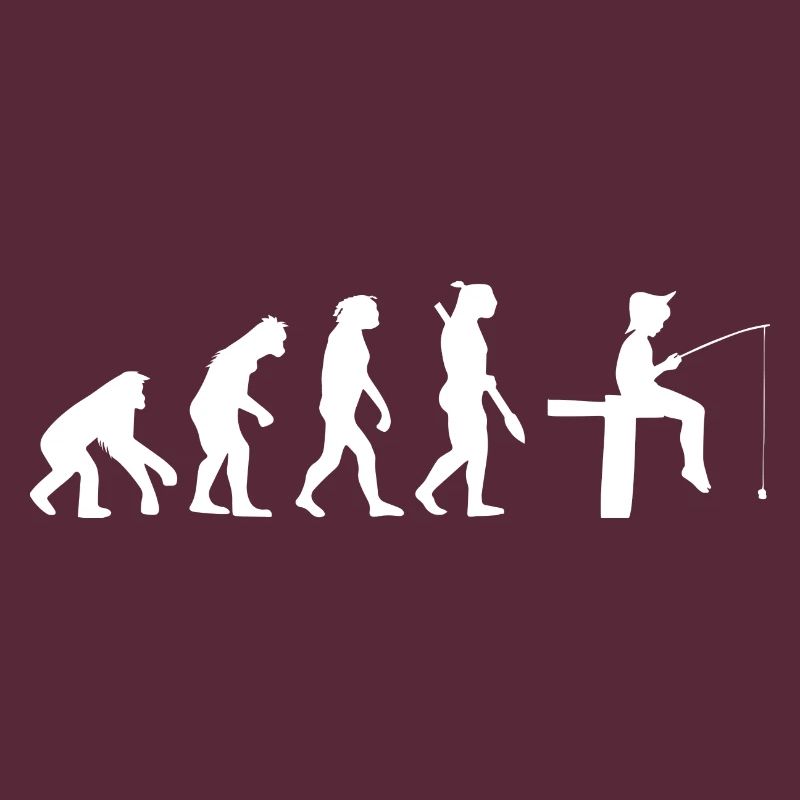 Angeln Kind Evolution Geschenk