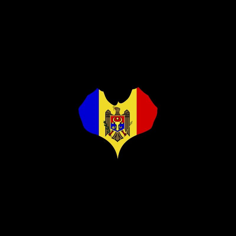 Drapeau Vltava en forme de coeur
