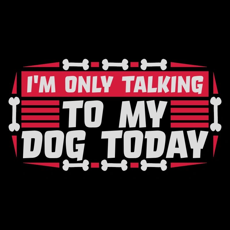 only talking to dog