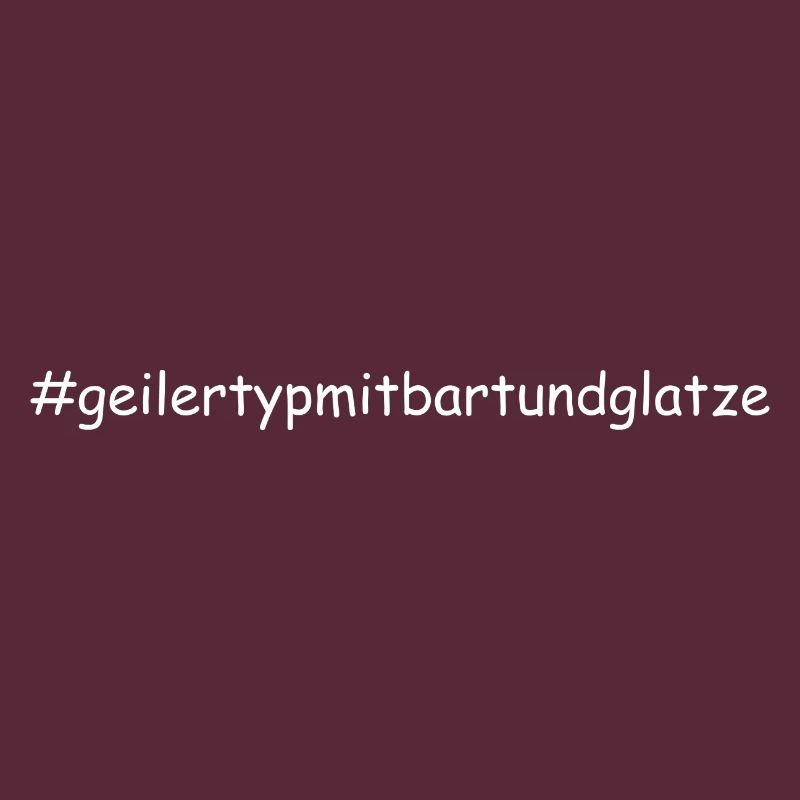 Geiler Typ Mit Bart & Glatze Glatzkopf Bartträger