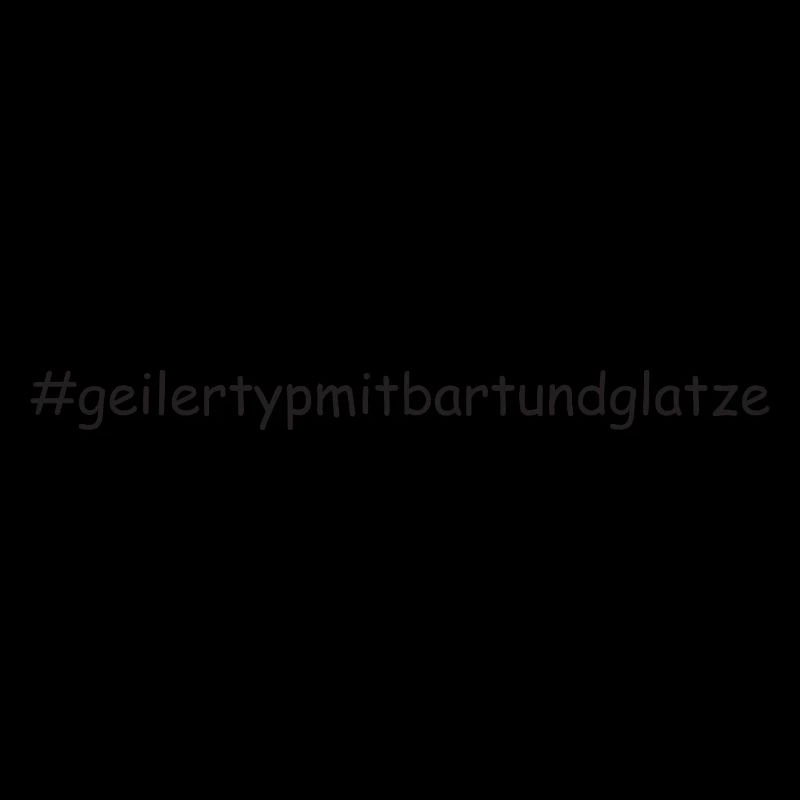 Geiler Typ Mit Bart & Glatze Glatzkopf Bartträger