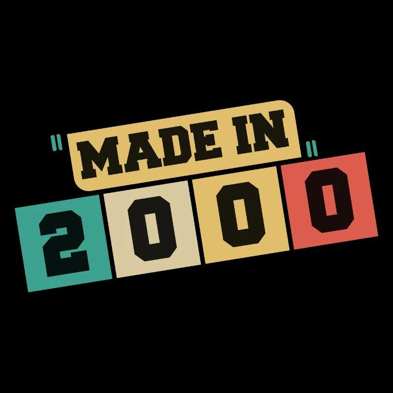 2000 anniversaire 2000 né en 2000 anniversaire