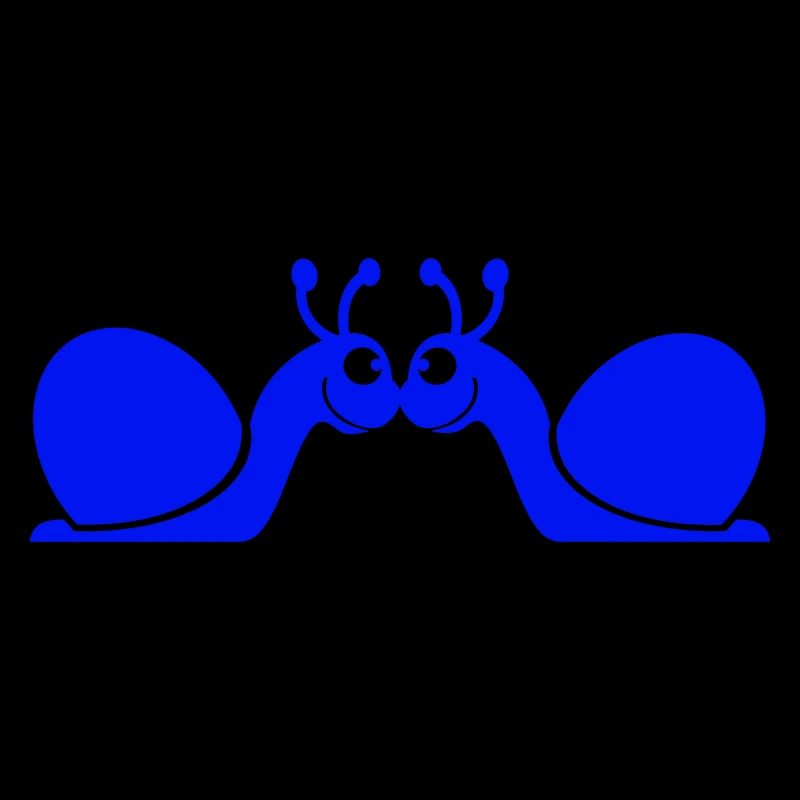 2 Snail Shell Snails Team In Love Friends