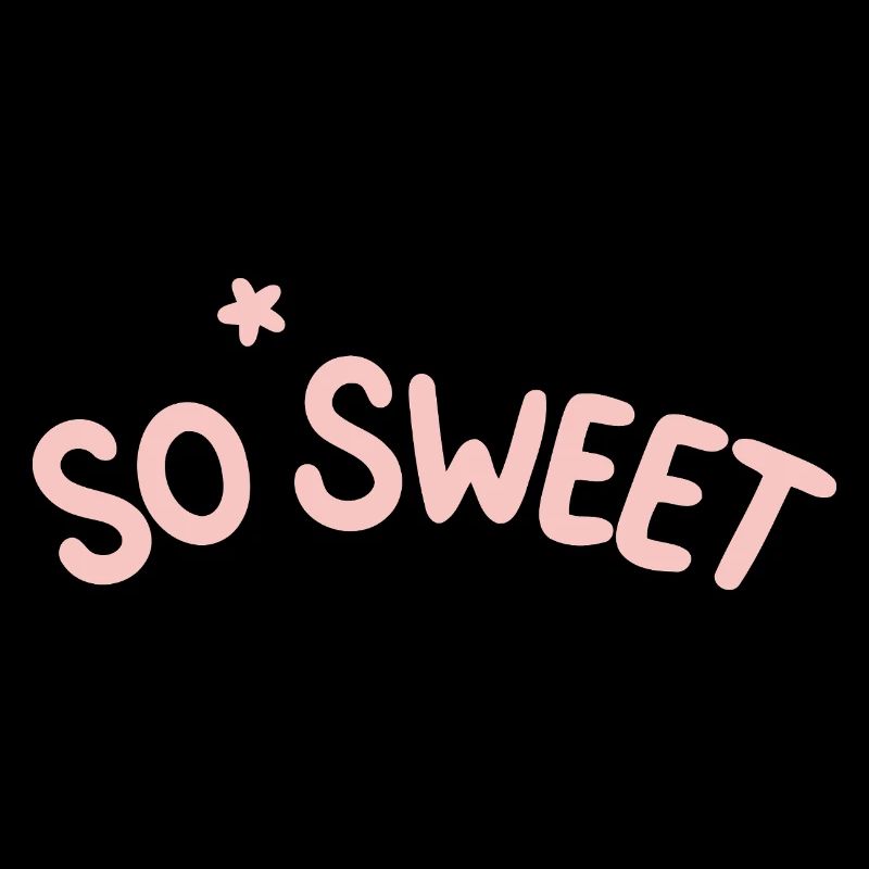 So Sweet in Pastel Typography