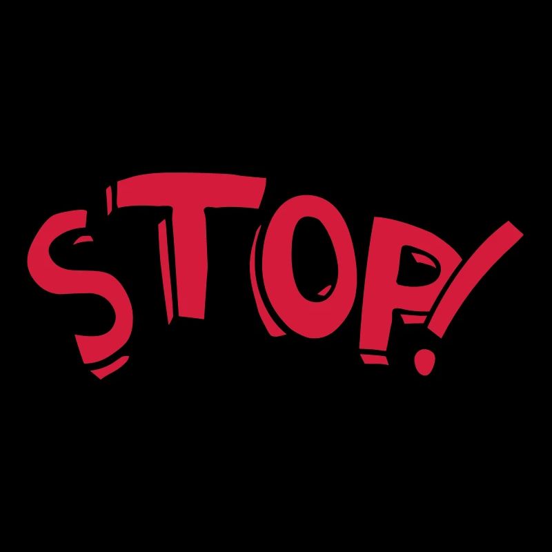 Stop Stehen Bleiben Comic Spruch