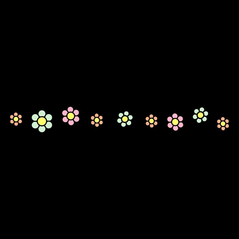 Flowers line pattern decoration decor