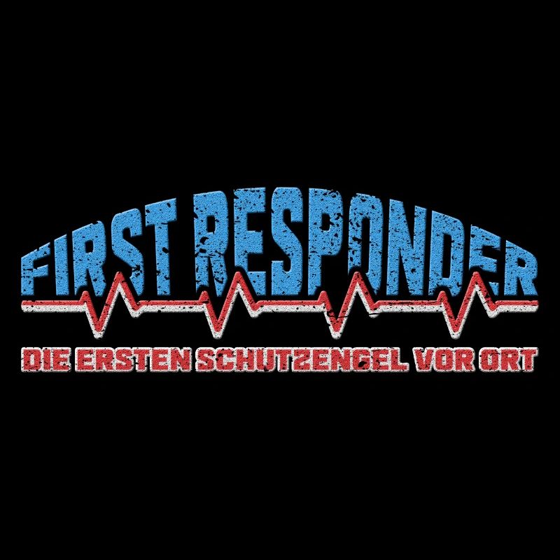 Premier répondant avec un rythme cardiaque et un dicton cool