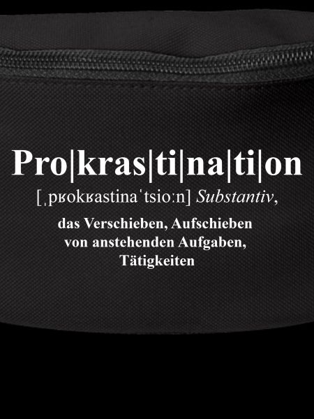 Prokrastination Def. weiß
