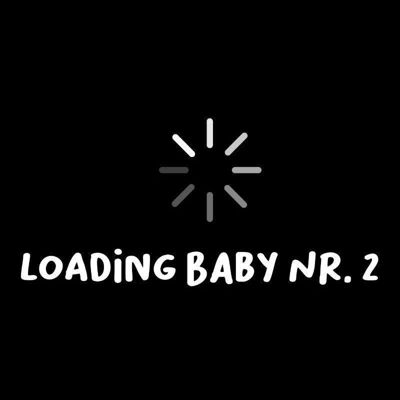 Loading Baby Nr. 2 lustiger Spruch Schwangerschaft