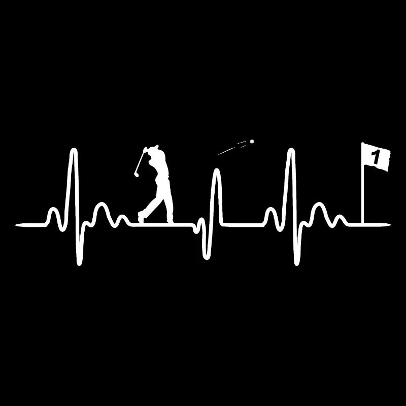 Golfer Golfer Golfer Heartbeat Golfing