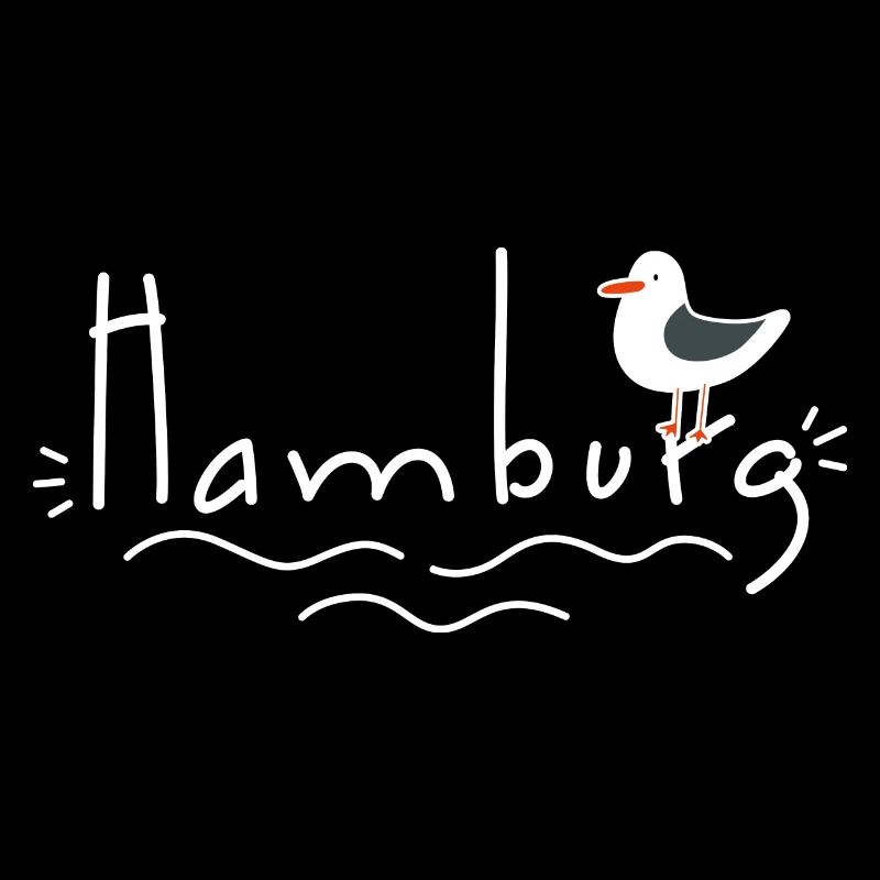 Hamburg mit Möwe