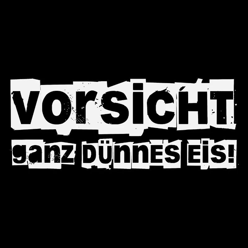 Vorsicht ganz dünnes Eis!