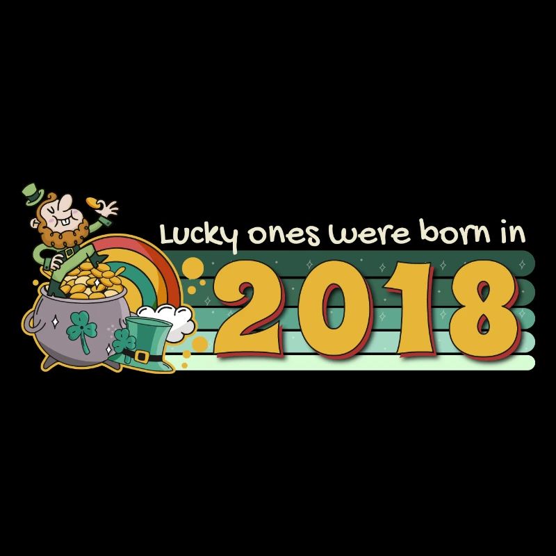 Lucky Ones Were Born in 2018 tee St. Patrick's