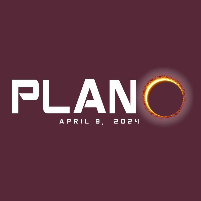 Plano Texas 2024 Eclipse Souvenir 8 avril