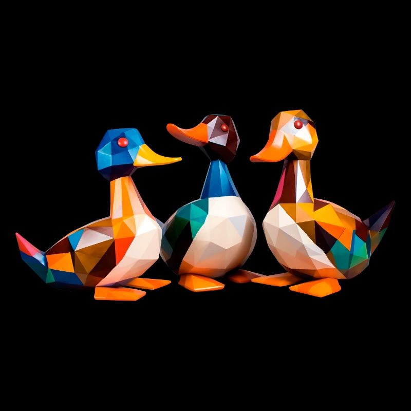 Ducks Cubism 2