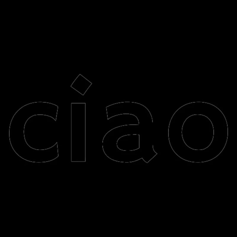 Ciao – Klassisches italienisches Grußdesign