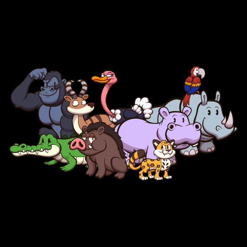 Animaux sauvages mignons