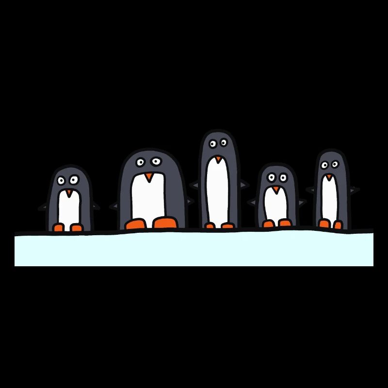5 Pinguine