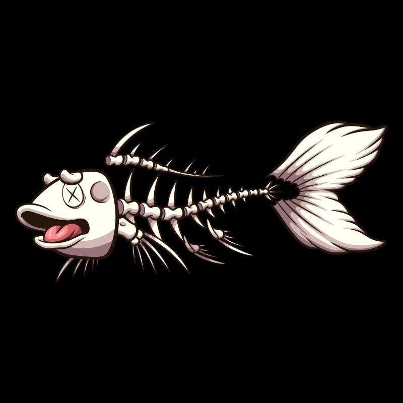 Squelette de poisson Koi Karp