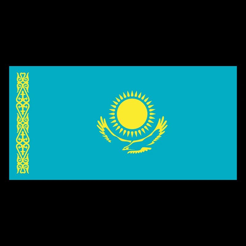 Kazakhstan Flag / Drapeau Kazakhstan