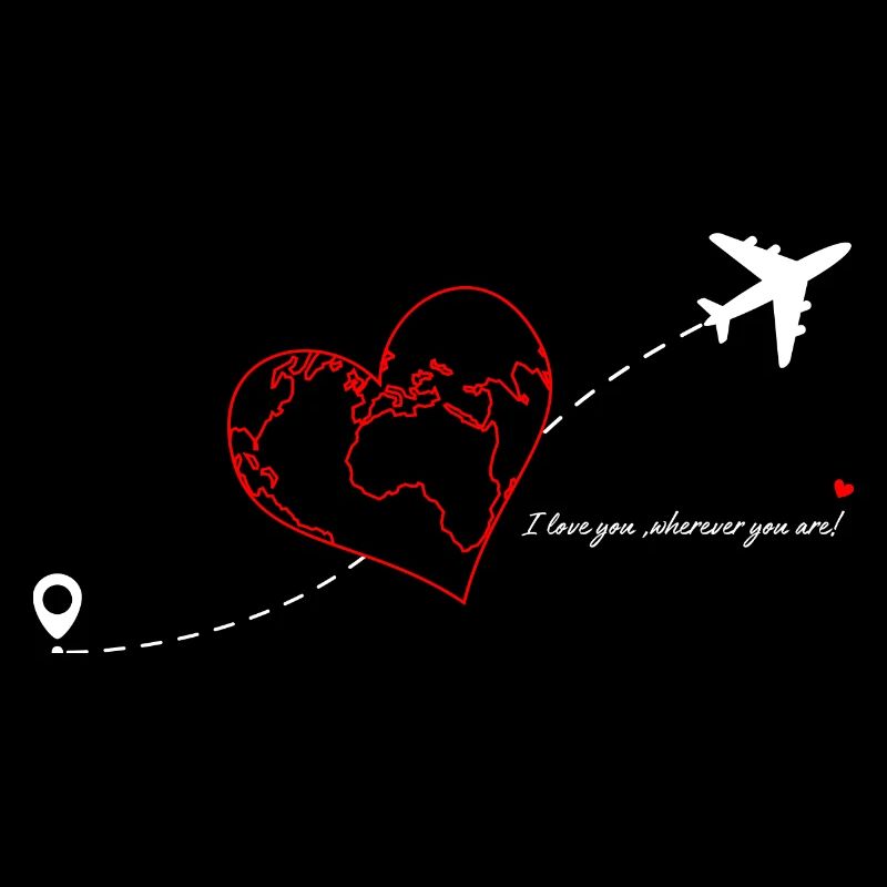 Ich liebe dich, wo immer du bist - Valentinstagsgeschenk