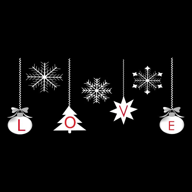 Boules de Noël avec amour
