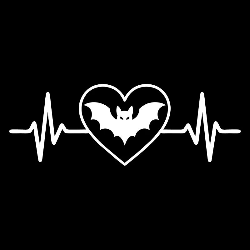 Fledermaus Halloween Herz