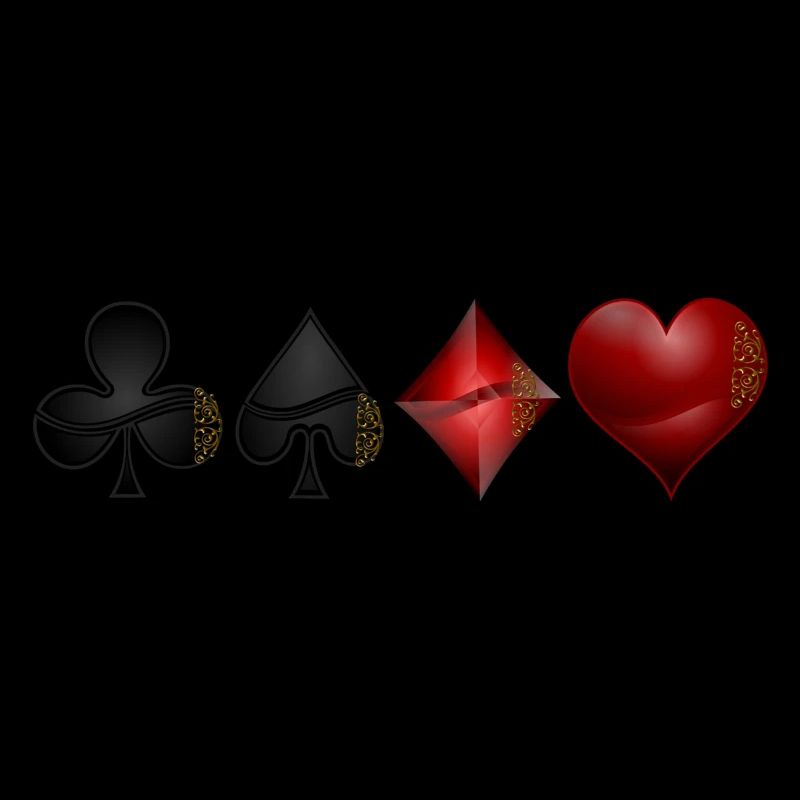Cross pik check heart