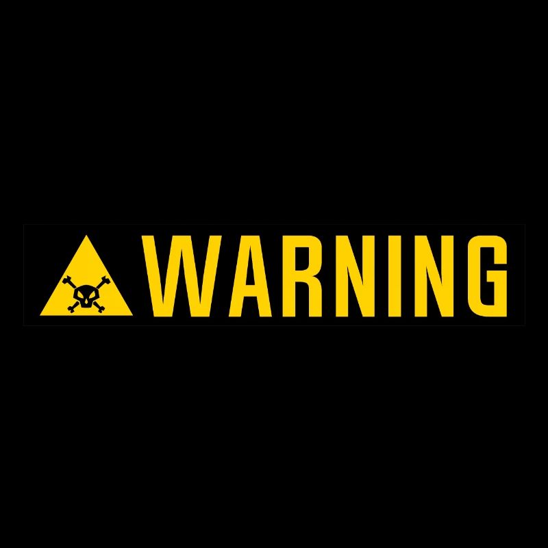 Warning-Panel Tod Kopf Dreiecksplatte