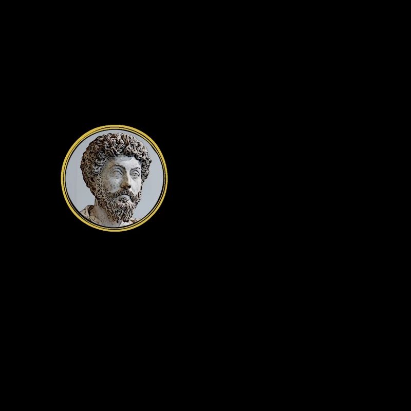Marcus Aurelius Framed (black text)