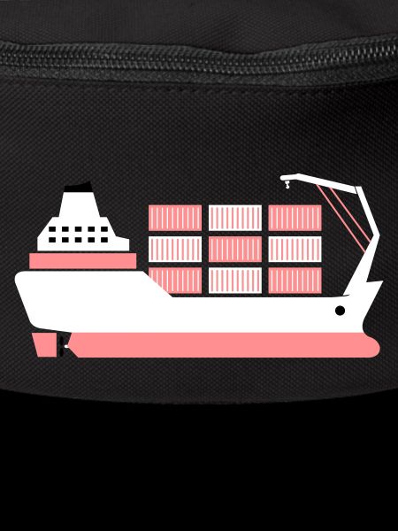 container ship pink