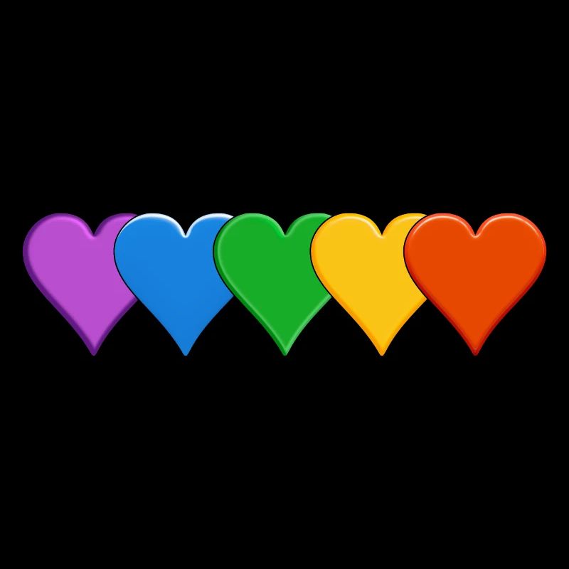 Rainbow Hearts Pride