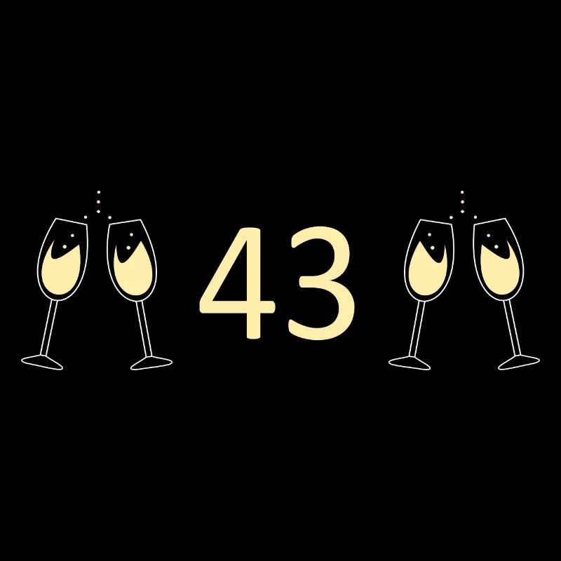 43e anniversaire 43 ans 43 ans numéro 43