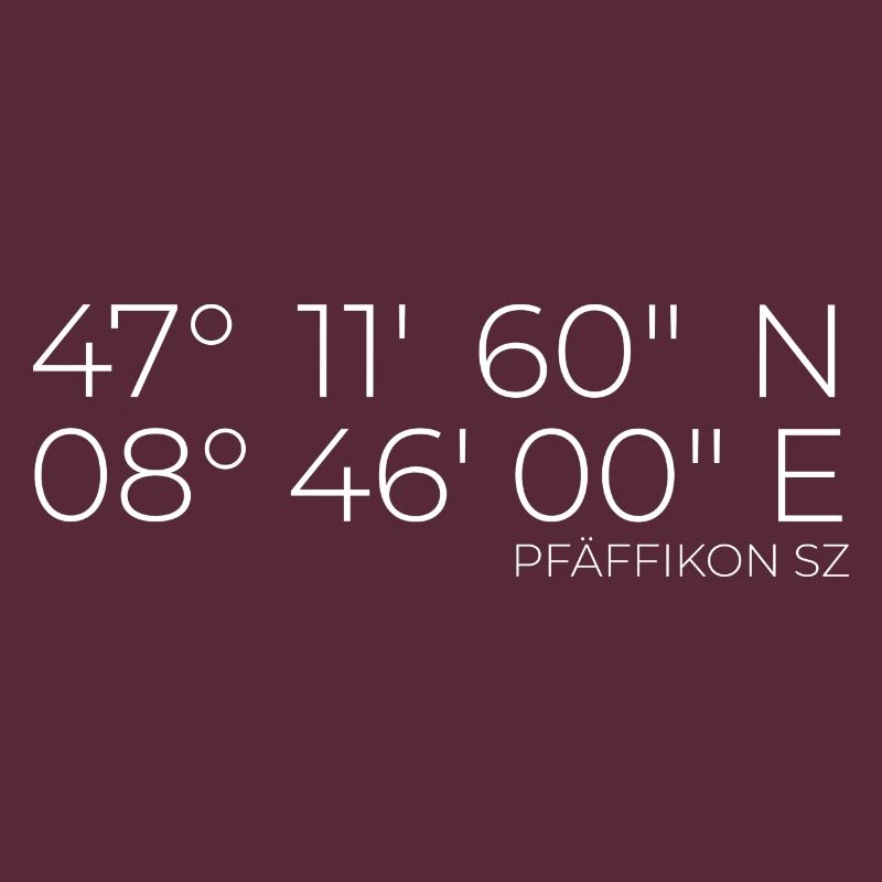 Coordinates Pfäffikon SZ Zurich