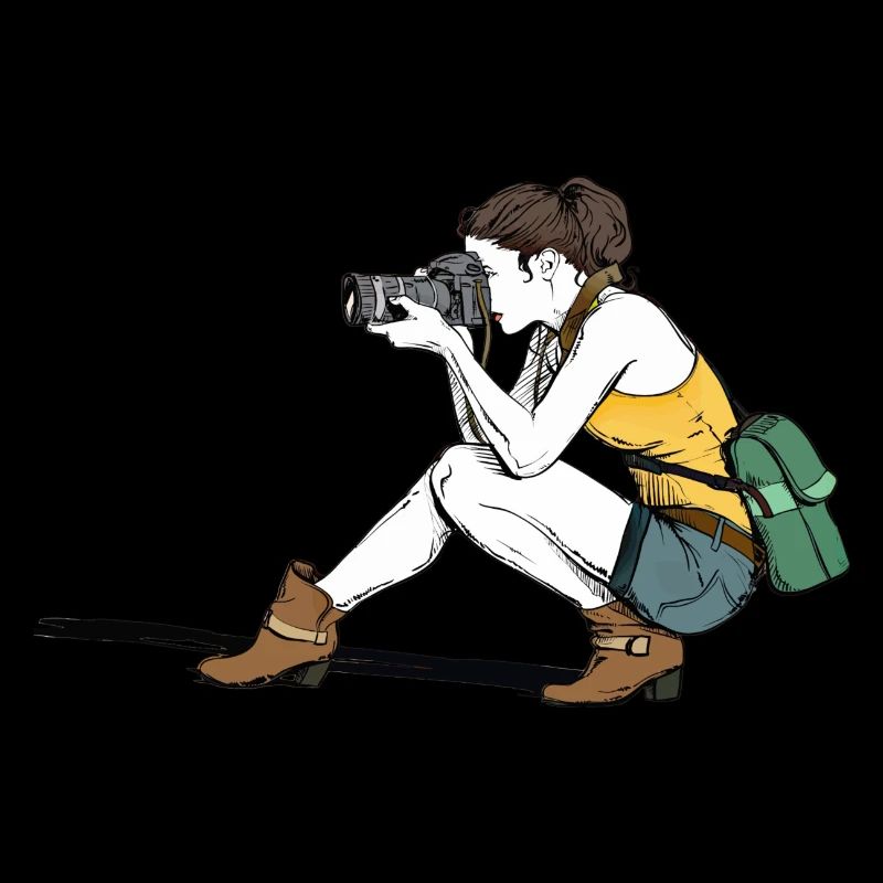 eine schöne Fotografin