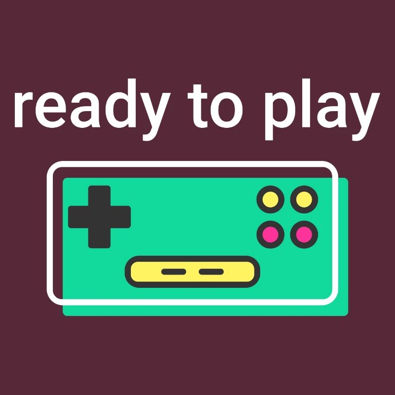 ready to play: retro clean game controller white