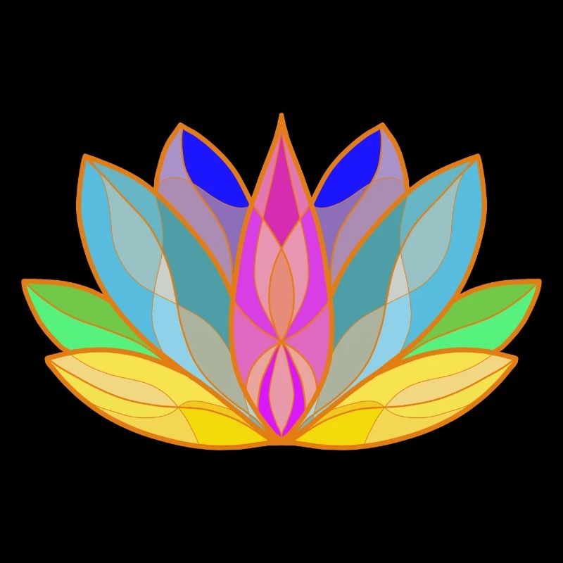 Blooming Lotus Mandala Design