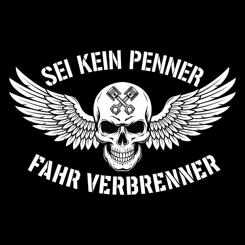 Moteur à combustion de l’attraction – Déclaration du crâne de motard