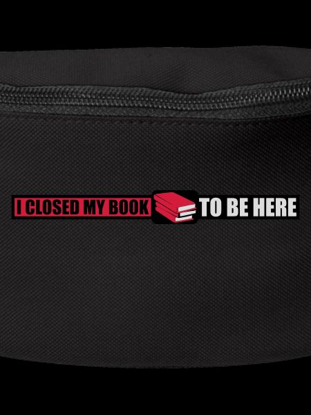 I closed my book