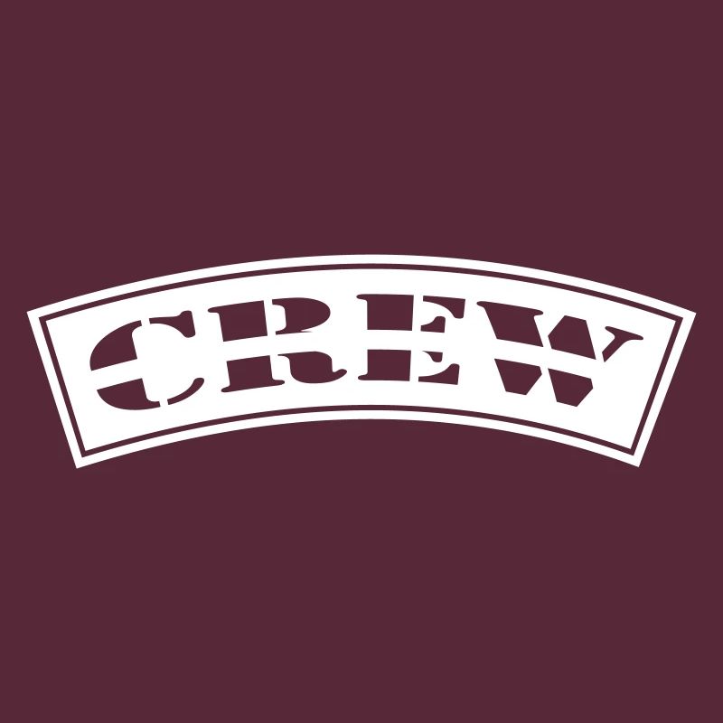 Crew gebogen Design Patch