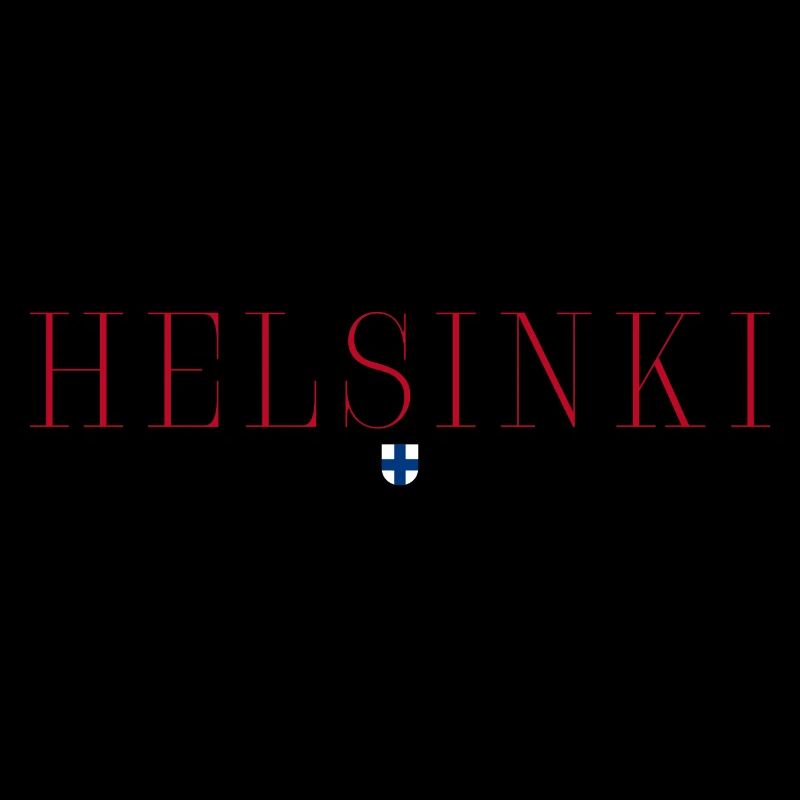 T-shirt de conception de style Helsinki, Finlande